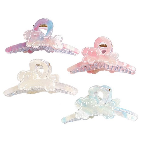 Little Paw Clip Κλάμερ Μαλλιών Κοκάλινο Μικρό Σκυλάκι 11cm Γαλάζιο