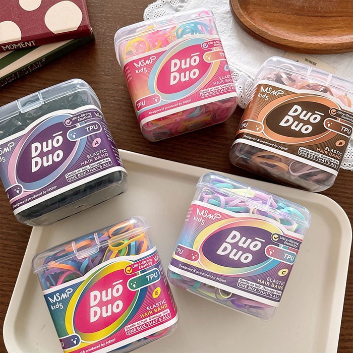 Tiny Elastics Χοντρά Μικρά Λαστιχάκια Μαλλιών Για Κοτσιδάκια Σετ 120 Τεμάχια