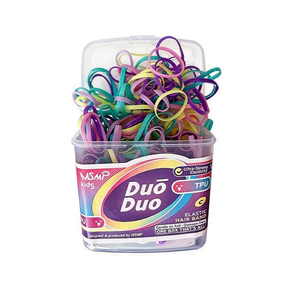 Tiny Elastics Χοντρά Μικρά Λαστιχάκια Μαλλιών Σετ 120 Τεμάχια Πολύχρωμο