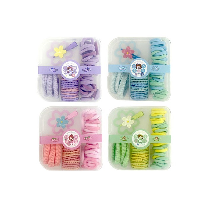 Accessory Box Flower Κουτάκι Σετ 54τεμ Μικρά Αξεσουάρ Μαλλιών