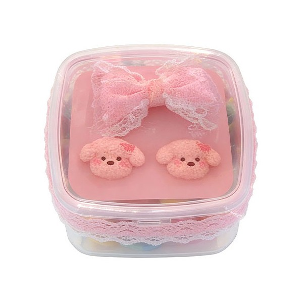 Girly Σετάκι Λαστιχάκια Μαλλιών Σετ 80 Τεμαχίων Ροζ Λαγουδάκι Παγωτάκι