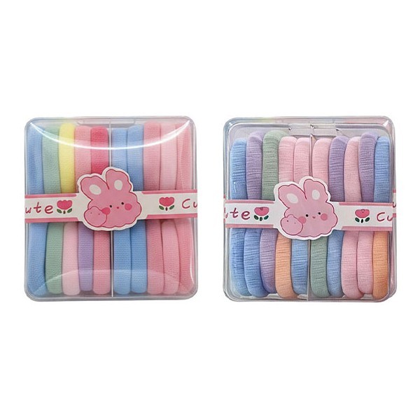 Little Bunny Παιδικά Λαστιχάκια 20τεμ Παστέλ