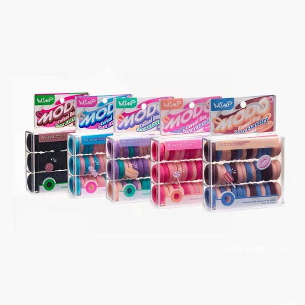 Hair Elastics Πολύχρωμα Λαστιχάκια Μαλλιών 40τεμ Ροζ