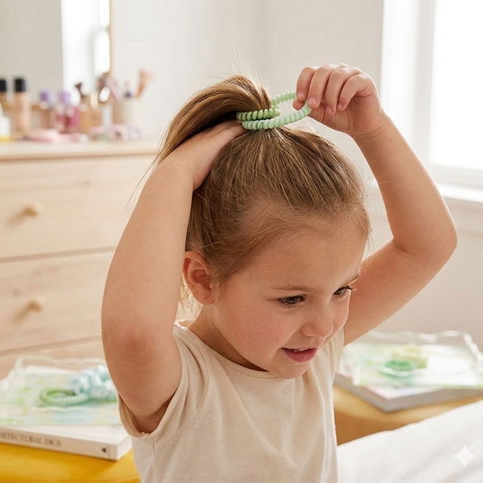 Fashion Accessories Λαστιχάκια Μαλλιών Σετ 4 Τεμάχια