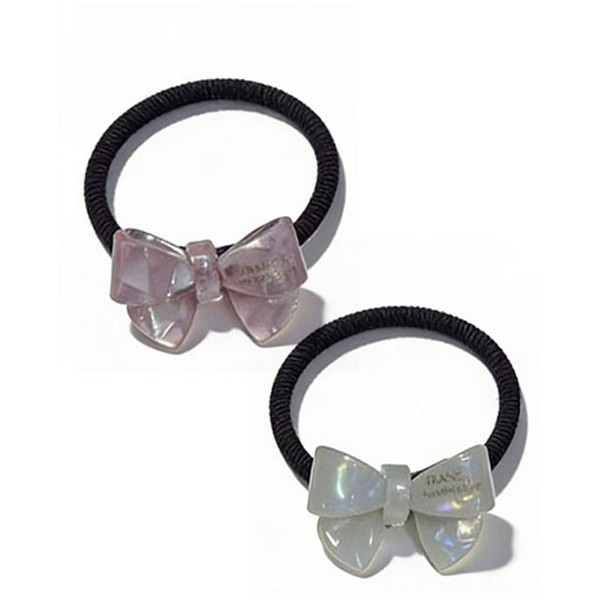 Little Bow Elastic Λαστιχάκι Μαλλιών Με Κοκάλινο Φιογκάκι Απαλό Ροζ