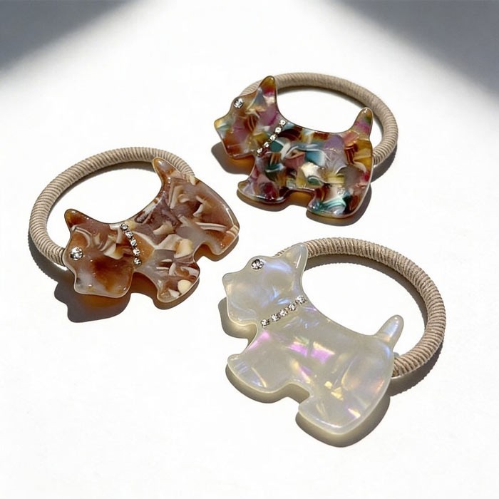 Dog Hair Tie Λαστιχάκι Μαλλιών Με Κοκάλινο Σκυλάκι