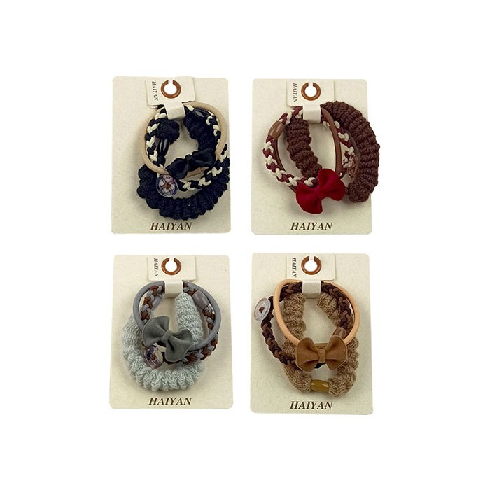 HAIYAN Pretty Hair Λαστιχάκια Μαλλιών 3 Σχέδια