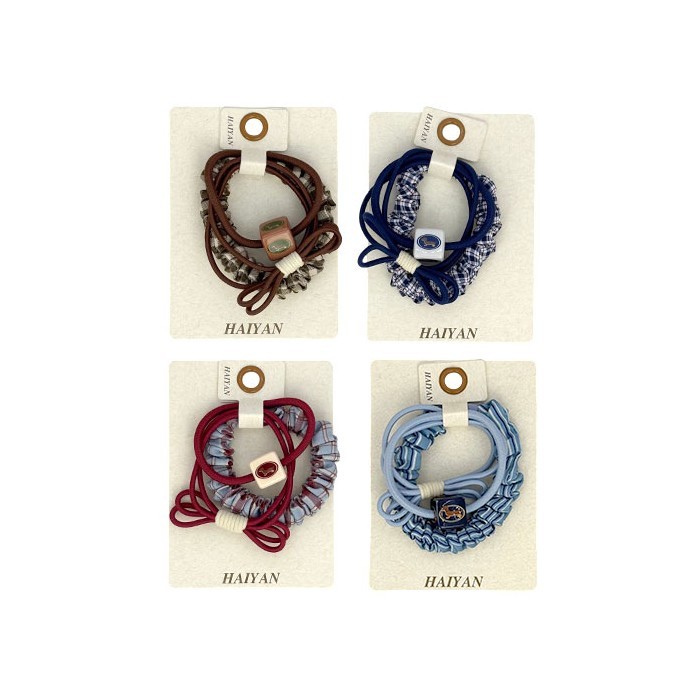 HAIYAN Beaded Ponytail Παιδικά Λαστιχάκια Με Χάντρες 3 Σχέδια