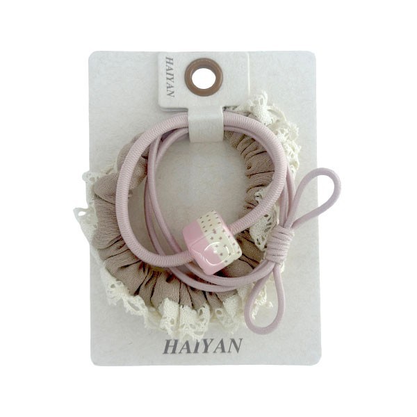 HAIYAN Bied Bands Λαστιχάκια Μαλλιών Με Χάντρες Μέντα