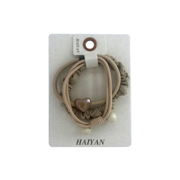 HAIYAN Nude Elastic Bands Λαστιχάκια Μαλλιών