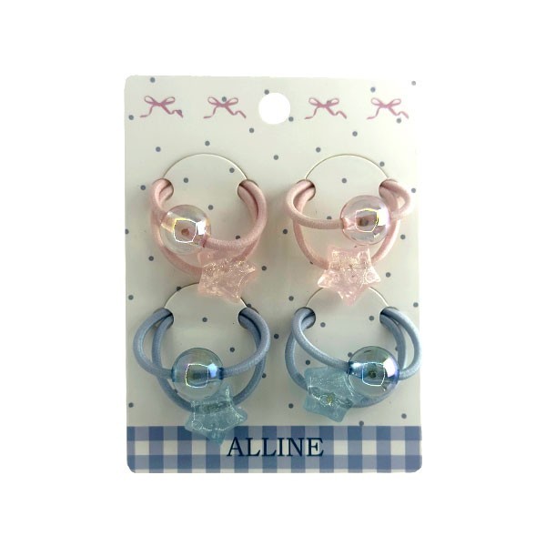 ALLINE Star Bead Παιδικά Λαστιχάκια Με Χάντρες Αστεράκια