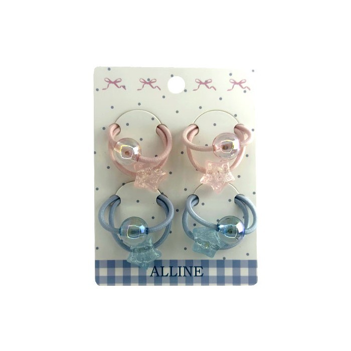 ALLINE Star Bead Παιδικά Λαστιχάκια Με Χάντρες Αστεράκια