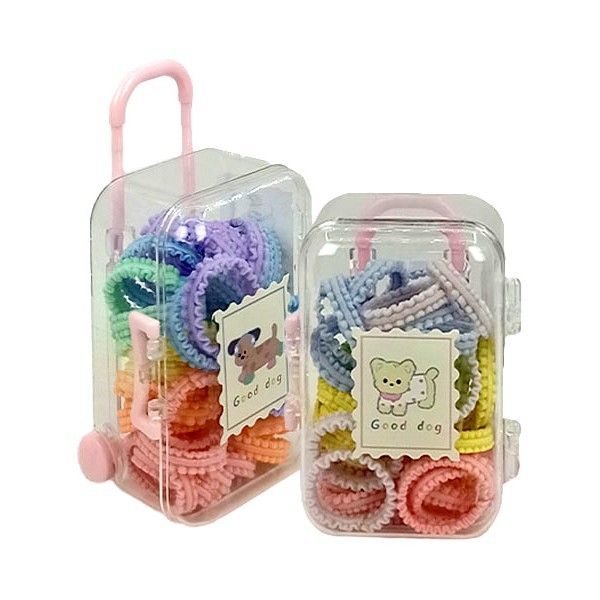 Haiyan Κουτάκι Βαλιτσάκι Με Λαστιχάκια Πολύχρωμα Γατάκι