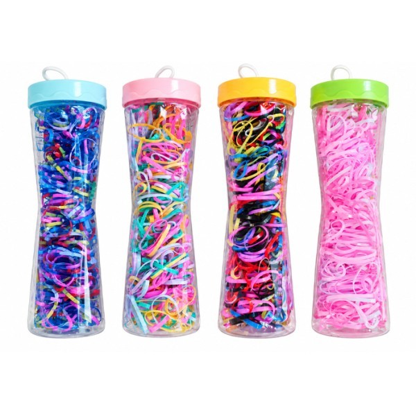 Roller Ties Παιδικά Λαστιχάκια Για Κοτσιδάκια Σετ 300 Τεμάχια Γαλάζιο