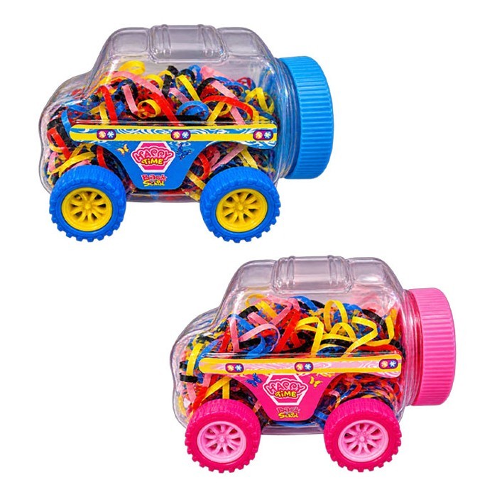 Wheels Σετ Λαστιχάκια Για Κοτσιδάκια Με Κουτάκι Όχημα