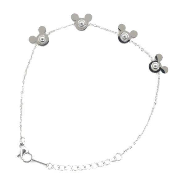 Minnie Bow Παιδικό Βραχιόλι Ασημί