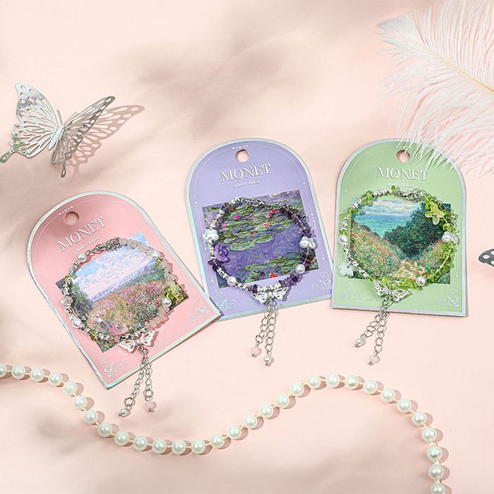 Monet Bracelet Μεταλλικό Βραχιολάκι Με Χάντρες