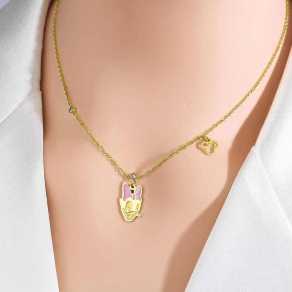 Daisy Παιδικό Κολιέ Αλυσίδας 45cm Χρυσό Με Την Νταίζη 