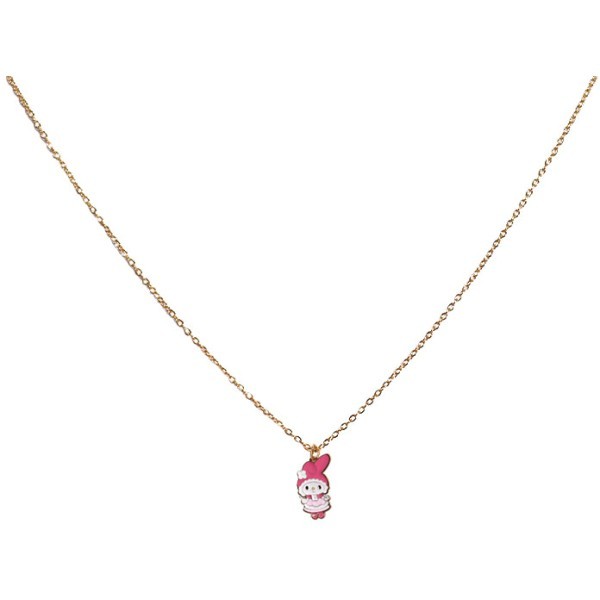 My Melody Παιδικό Κολιέ Αλυσίδας 45cm Χρυσό Και Ροζ