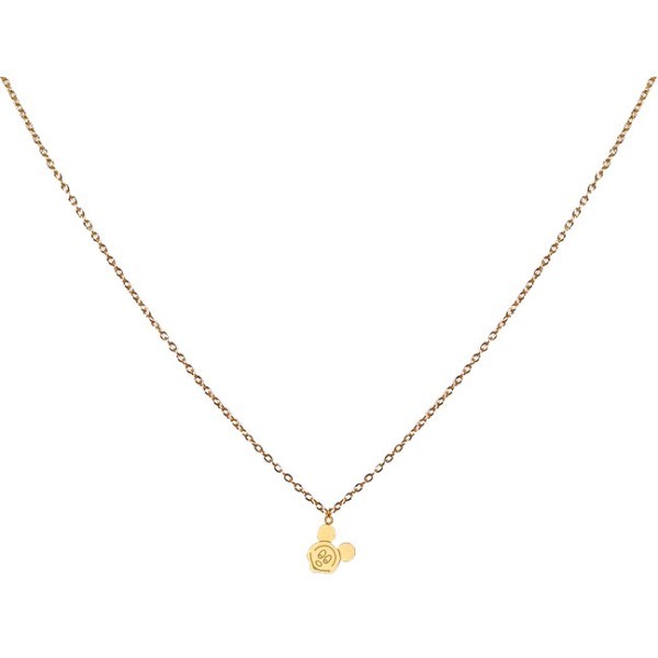 Mickey Mouse Παιδικό Κολιέ Αλυσίδας 45cm Χρυσό