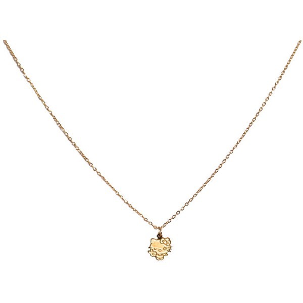 Kitty Παιδικό Κολιέ Αλυσίδας 45cm Χρυσό Hello Kitty