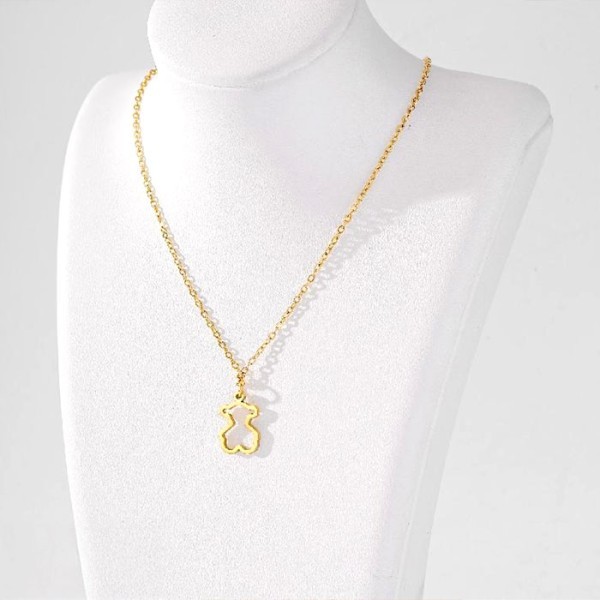 Tous Παιδικό Κολιέ Αλυσίδας 45cm Χρυσό Με Αρκουδάκι