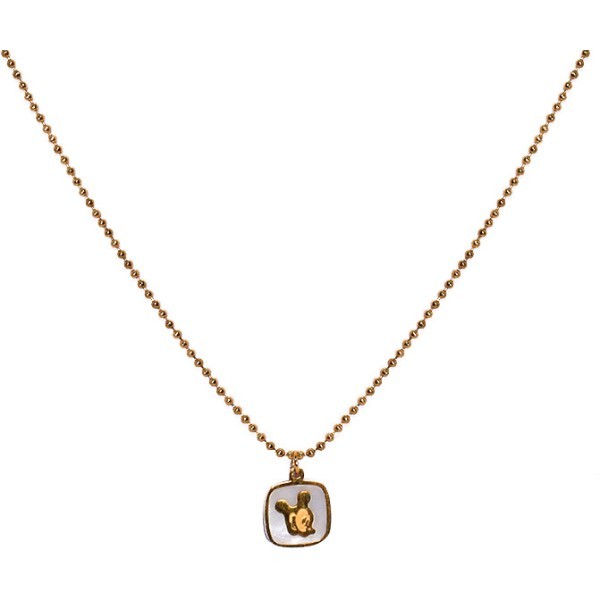 Mickey Power Παιδικό Κολιέ Αλυσίδας 45cm Χρυσό Με Τον Μίκι