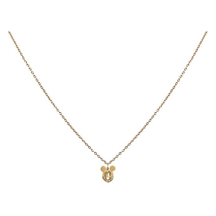 Gold Mickey Παιδικό Κολιέ Αλυσίδας 45cm Χρυσό