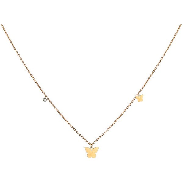 Blumes Παιδικό Κολιέ Αλυσίδας 45cm Με Χρυσές Πεταλουδίτσες