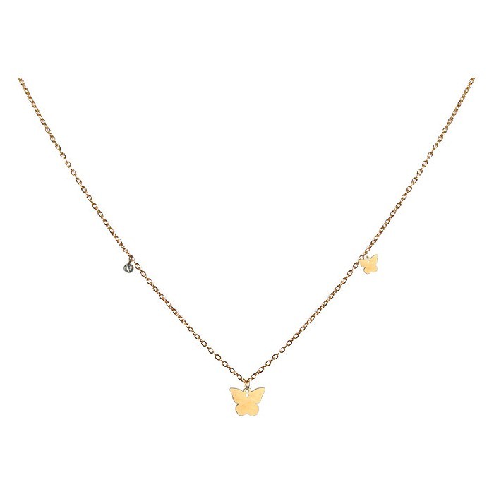 Blumes Παιδικό Κολιέ Αλυσίδας 45cm Με Χρυσές Πεταλουδίτσες