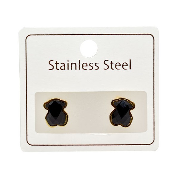 Tous Παιδικά Σκουλαρίκια Αρκουδάκια Μαυρό Με Χρυσό