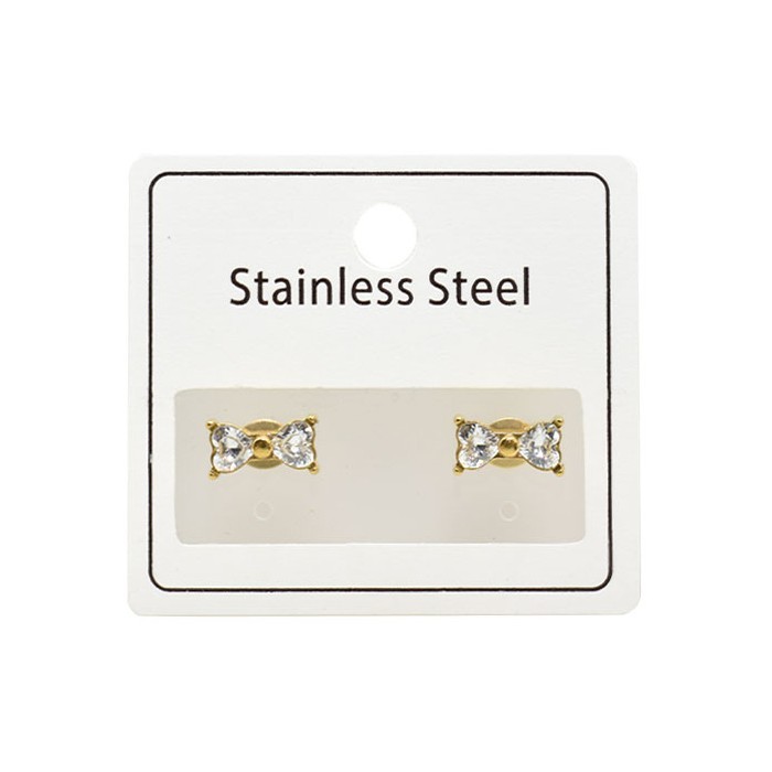 Cute Παιδικά Σκουλαρίκια Σε Σχήμα Φιόγκου Με Στρας