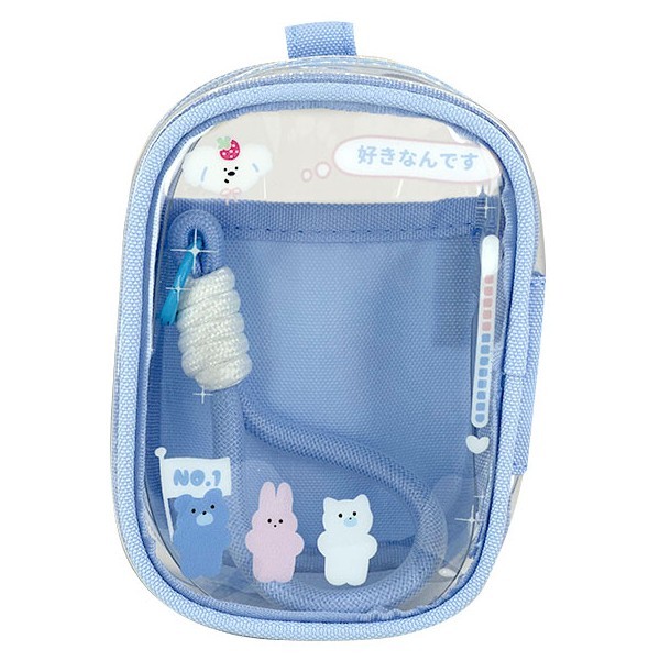 Lil Bag Παιδική Διάφανη Τσαντούλα Μπλε