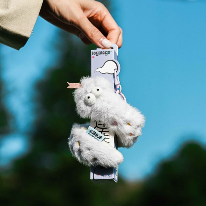 Logaloga Λούτρινο Μπρελόκ Διακοσμητικό Τσάντας Φίδι