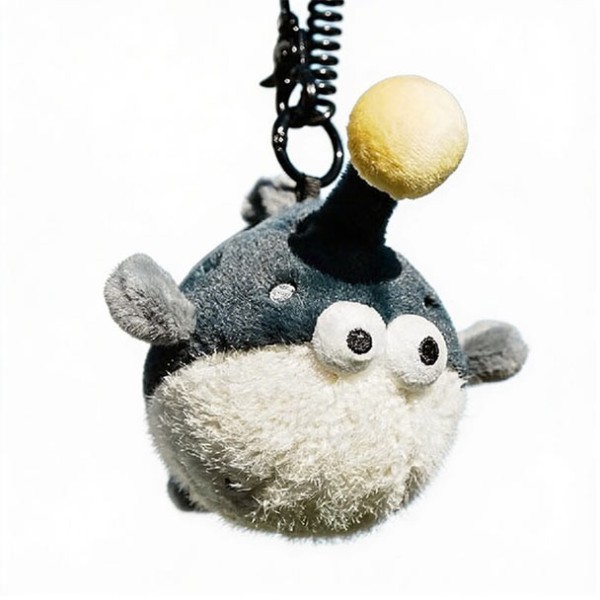 Logaloga Pocket Friends Λούτρινο Διακοσμητικό Τσάντας Λαμπόψαρο