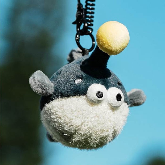 Logaloga Pocket Friends Λούτρινο Διακοσμητικό Τσάντας Λαμπόψαρο