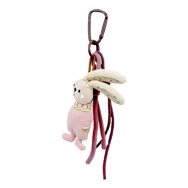 Pink Bunny Διακοσμητικό Τσάντας Με Μπρελόκ Με Λαγουδάκι
