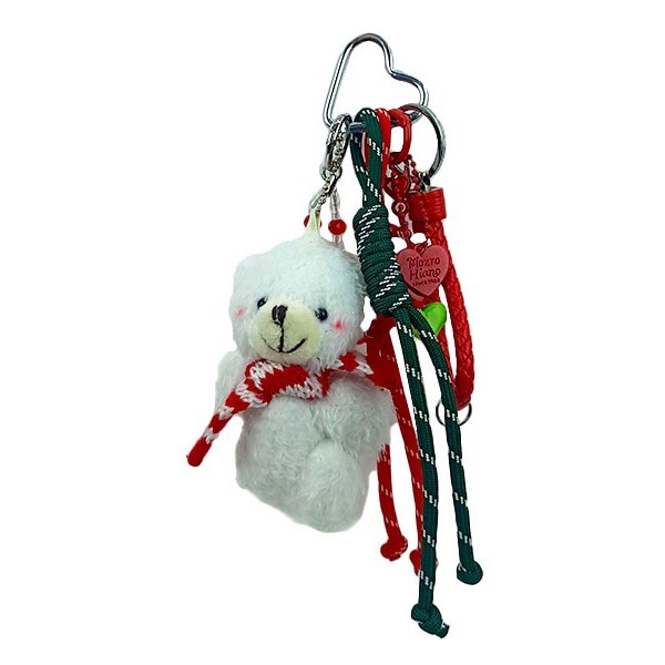 North Διακοσμητικό Τσάντας Με Μπρελόκ, Σχοινάκια Και Χάντρες Με Λευκή Αρκούδα