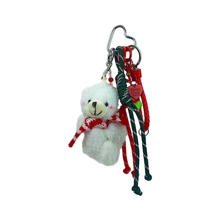 North Διακοσμητικό Τσάντας Με Μπρελόκ, Σχοινάκια Και Χάντρες Με Λευκή Αρκούδα