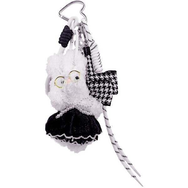 Sheep Διακοσμητικό Τσάντας Με Μπρελόκ, Σχοινάκια Και Χάντρες Προβατάκι