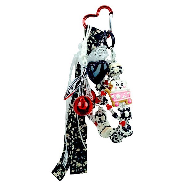 Cherries Διακοσμητικό Τσάντας Με Μπρελόκ, Σχοινάκια Και Χάντρες Κεράσια