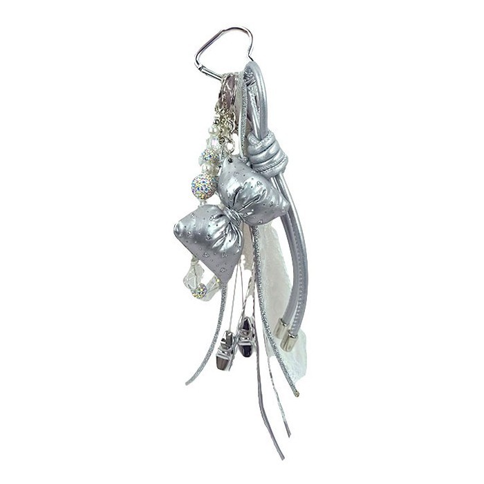 Shiny Διακοσμητικό Τσάντας Με Μπρελόκ, Σχοινάκια Και Χάντρες