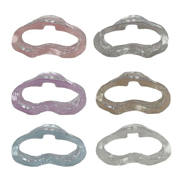 CHAWAII Crystal Cloud Κλάμερ Μαλλιών Κοκάλινο  Μωβ 11cm