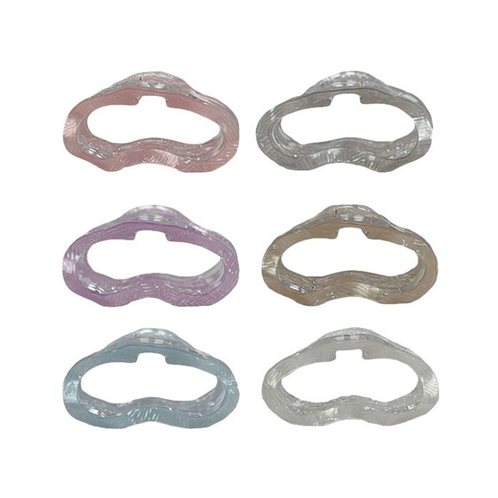 CHAWAII Crystal Cloud Κλάμερ Μαλλιών Κοκάλινο 11cm