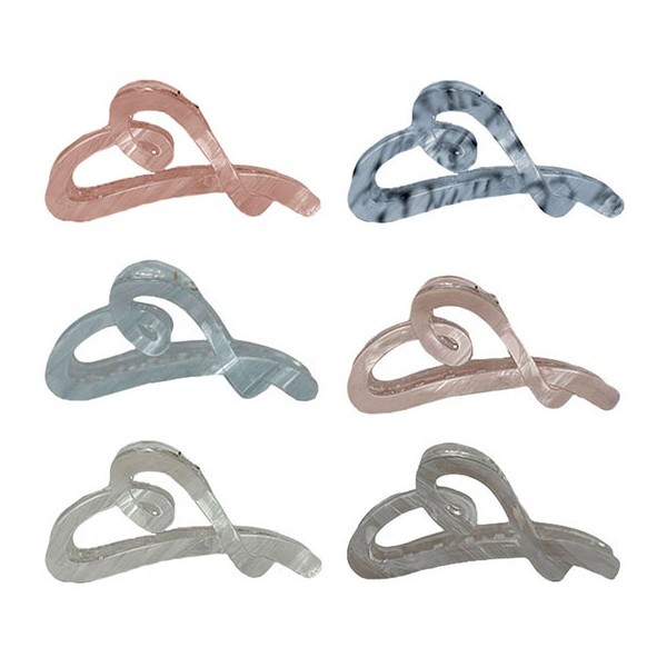 CHAWAII Heart Κλάμερ Μαλλιών Καρδιά 12cm