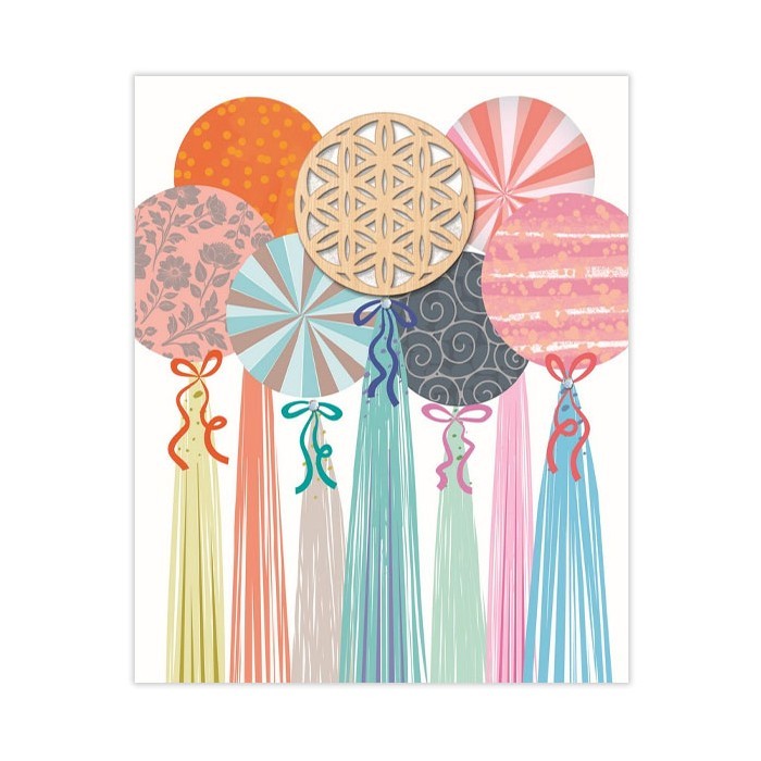 Hollywood Κάρτα Χωρίς Μήνυμα Μπαλόνια Με Στρας