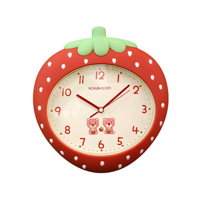 Strawberry Ρολόι Τοίχου Κόκκινη Φράουλα