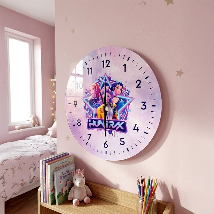 Huntrix Ρολόι Τοίχου Plexiglass 30cm