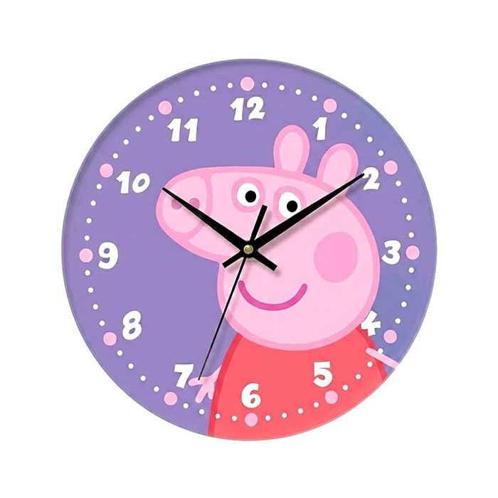 Peppa Pig Ρολόι Τοίχου Plexiglass 30cm