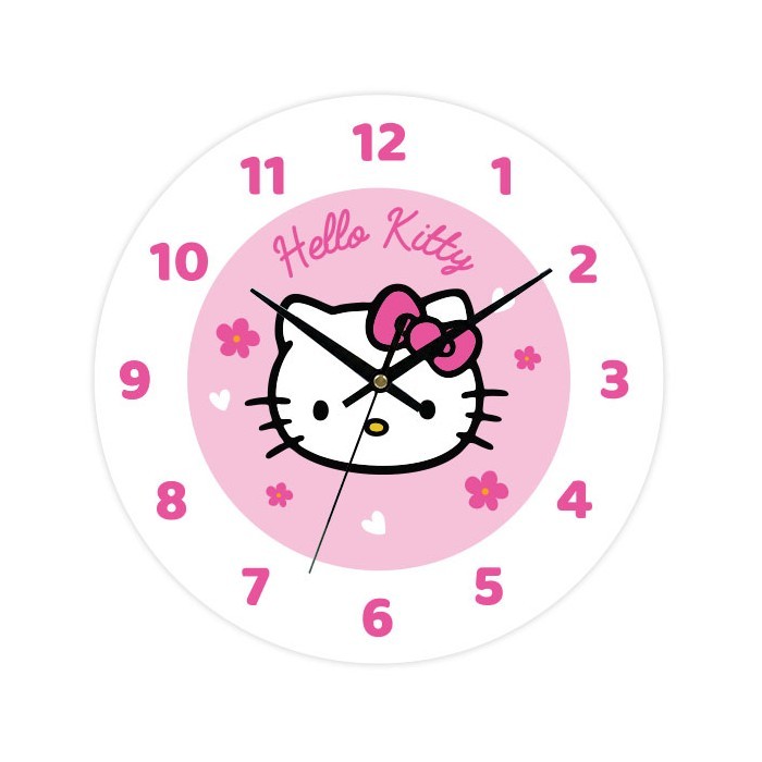 Hello Kitty Ρολόι Τοίχου Plexiglass 30cm